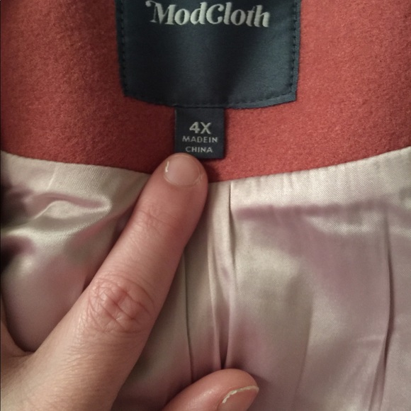 💝ModCloth | Make It A Duffle Rose Coat💝 - Picture 3 of 7